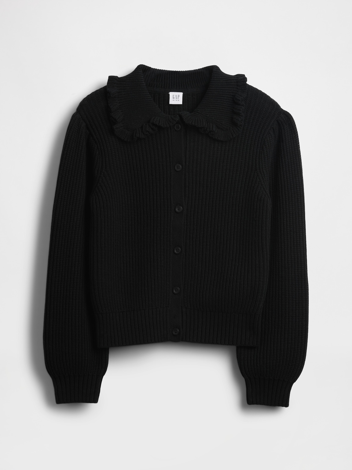 Kids Ruffle Collar Cardigan