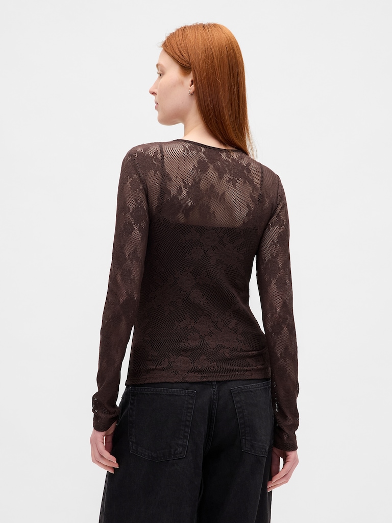 Sheer Lace Top