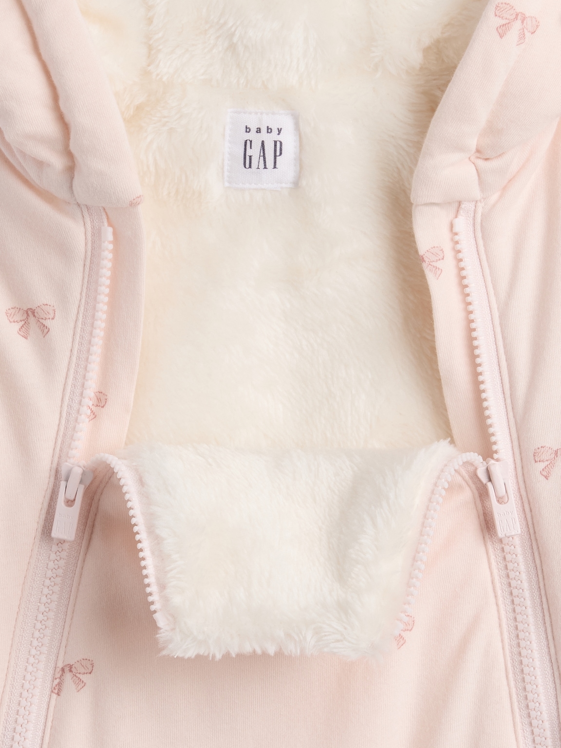 Baby Sherpa-Lined Hooded One-Piece