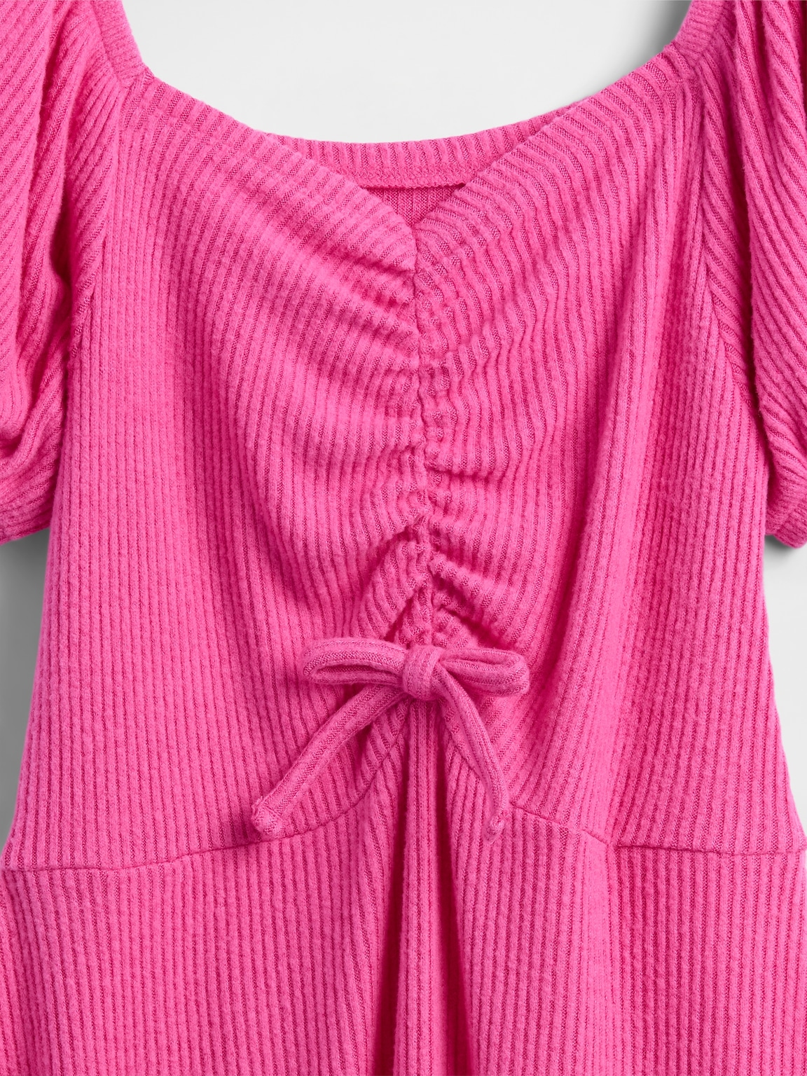 Kids Ruched Rib Dress