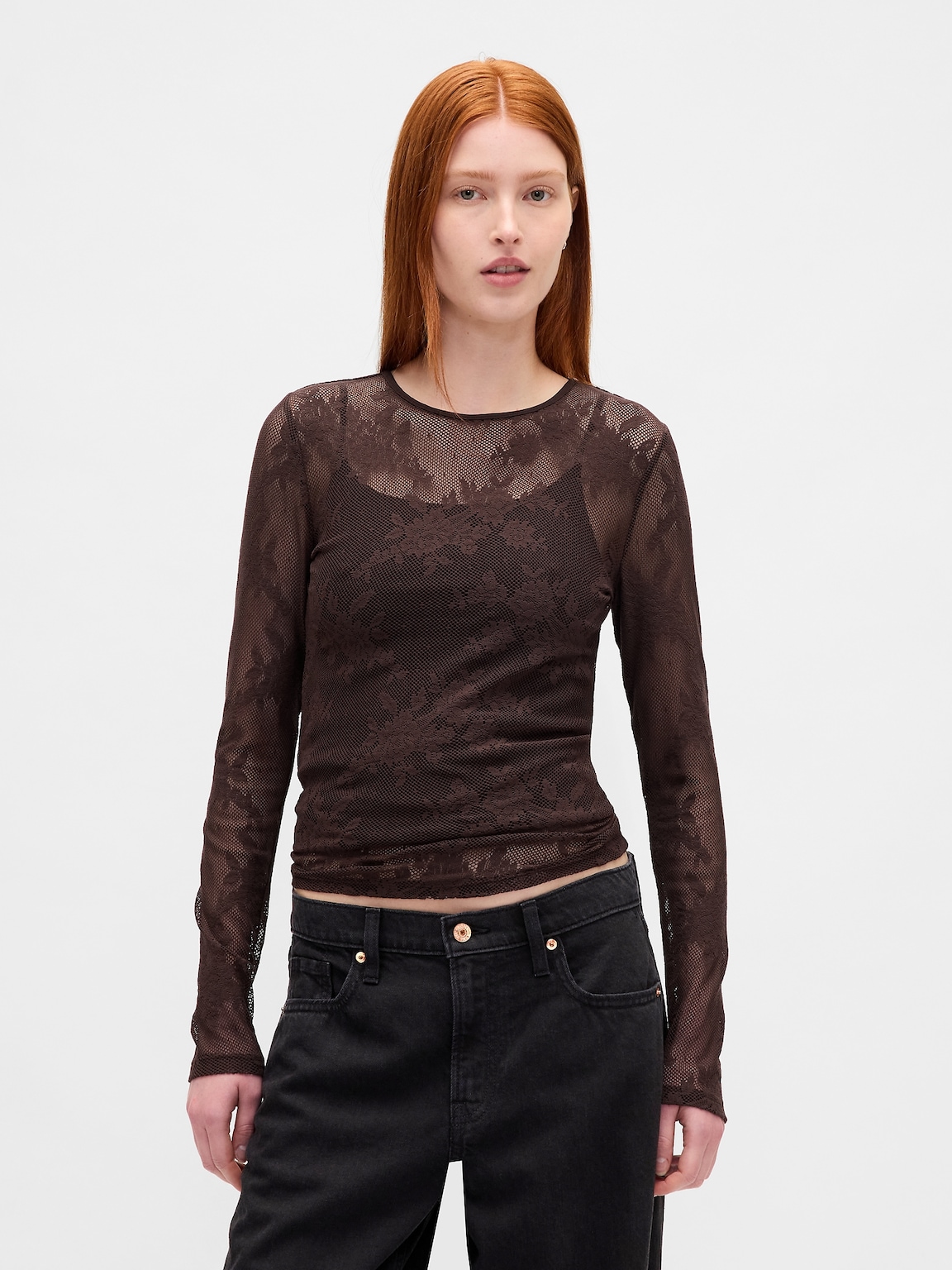 Sheer Lace Top