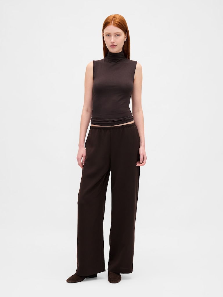 Easy Wide-Leg Pants