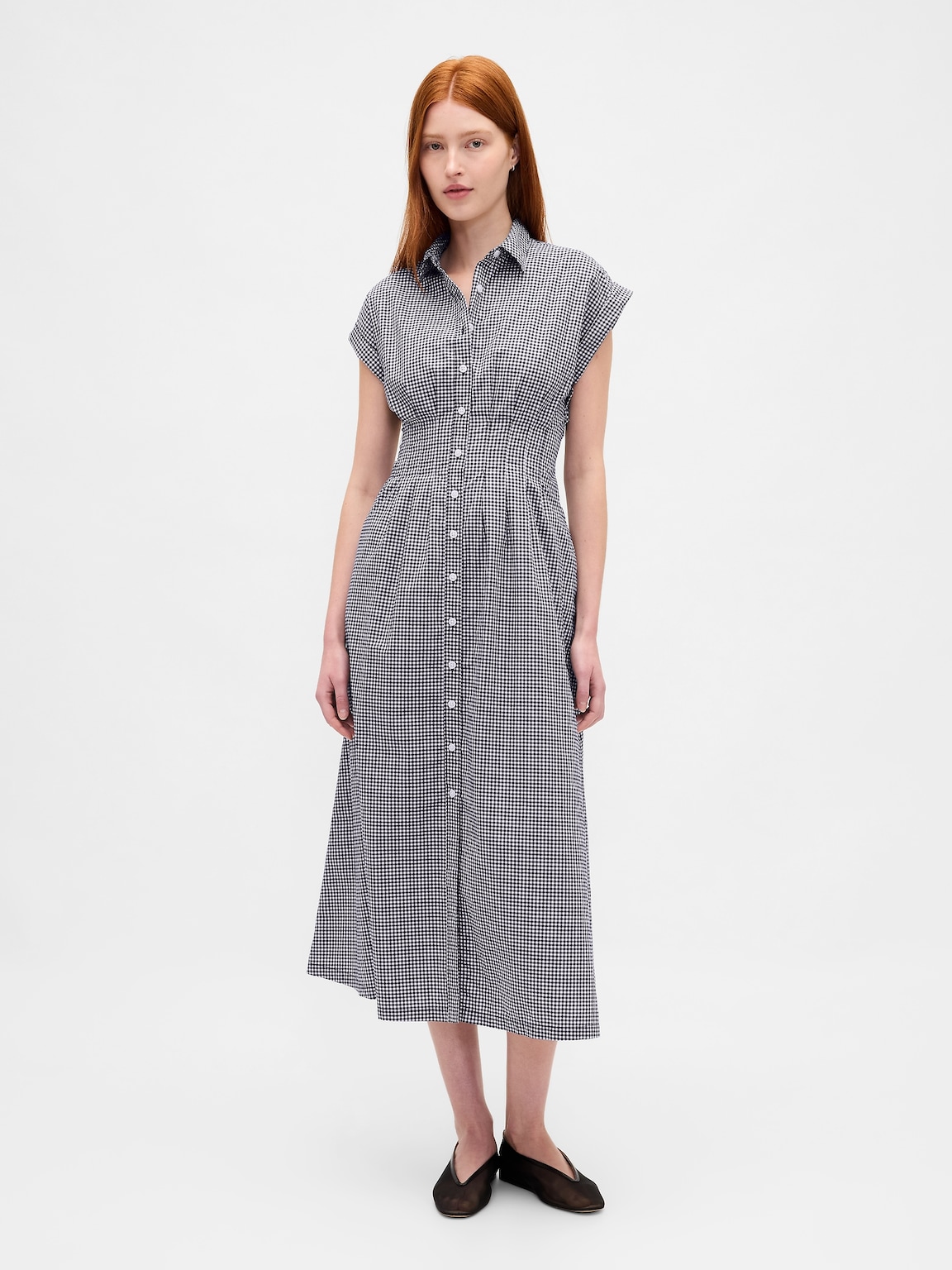 Poplin Midi Shirtdress