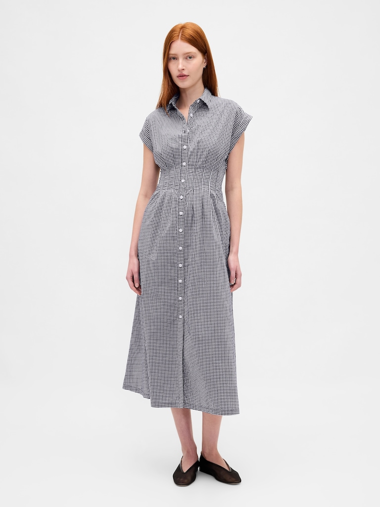 Poplin Midi Shirtdress