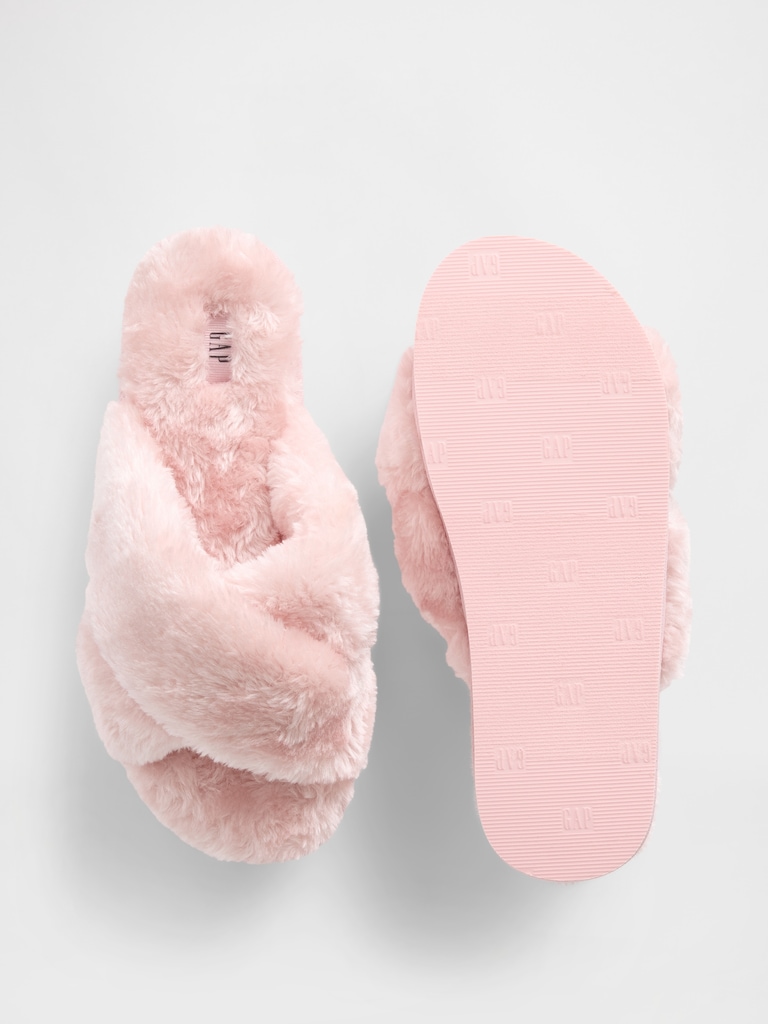 Faux-Fur Slippers