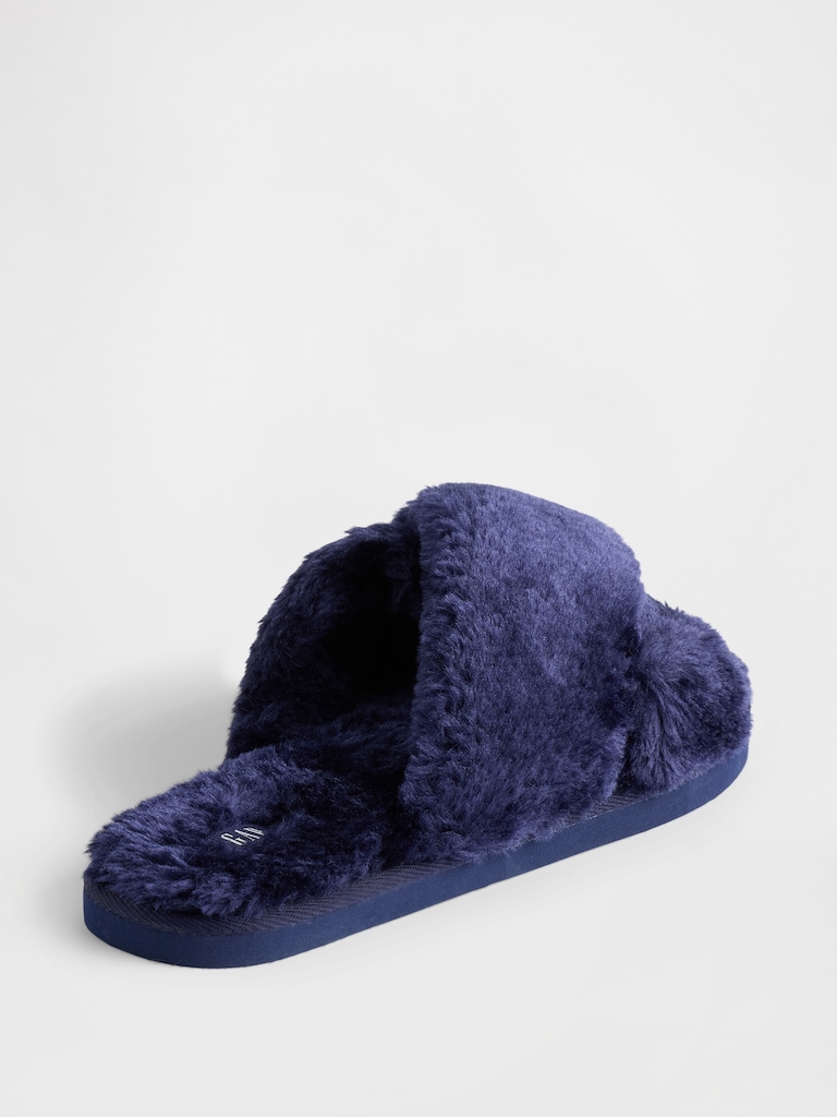 Faux-Fur Slippers