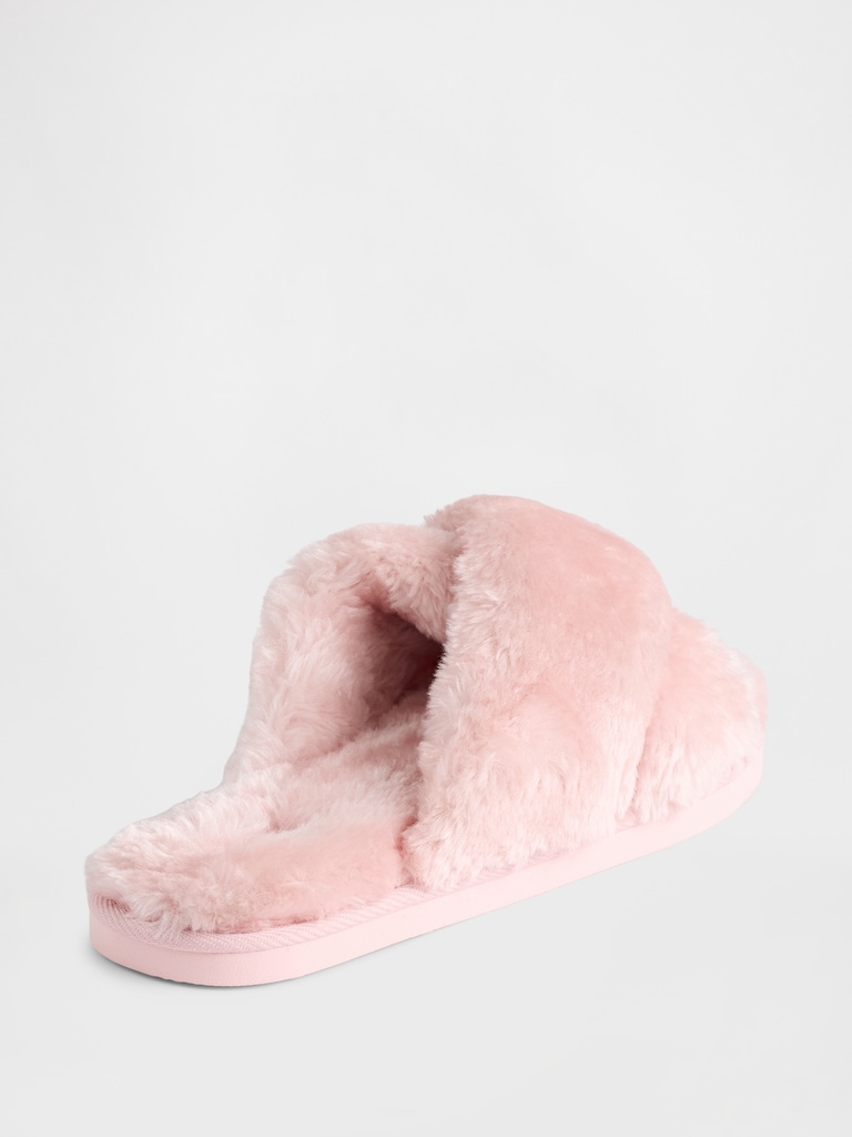 Faux-Fur Slippers
