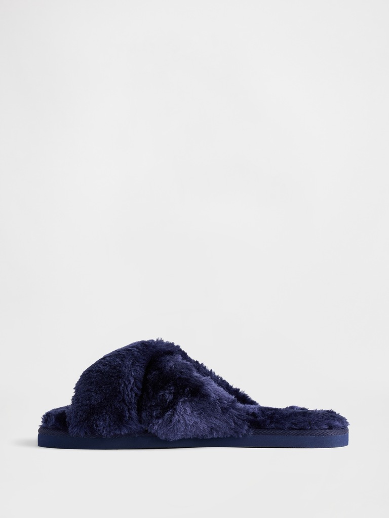 Faux-Fur Slippers