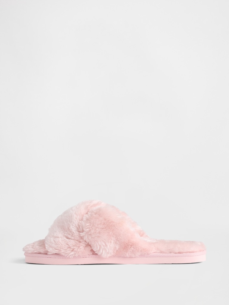 Faux-Fur Slippers