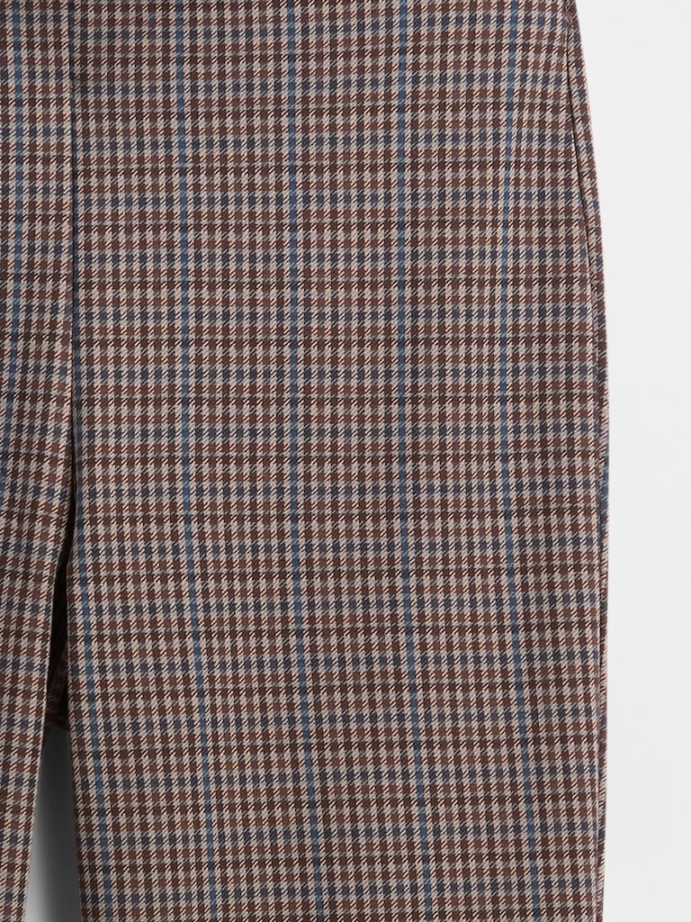 High Rise Ponte Flare Crop Pants