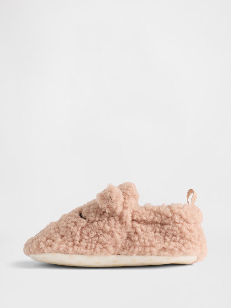 Baby Brannan Bear Sherpa Slippers