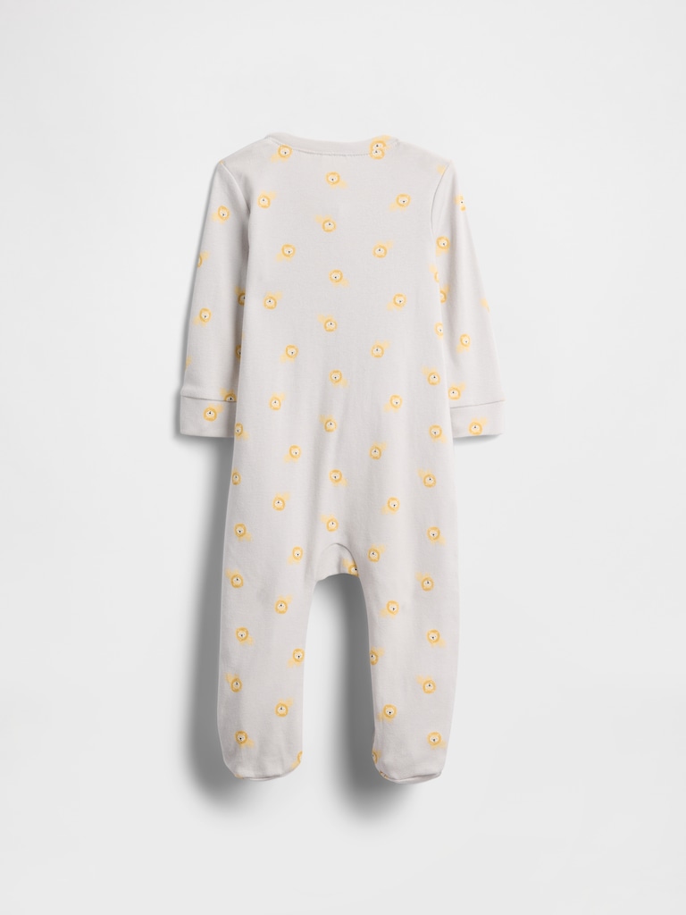 Baby Print Two-Way Zip One-Piece