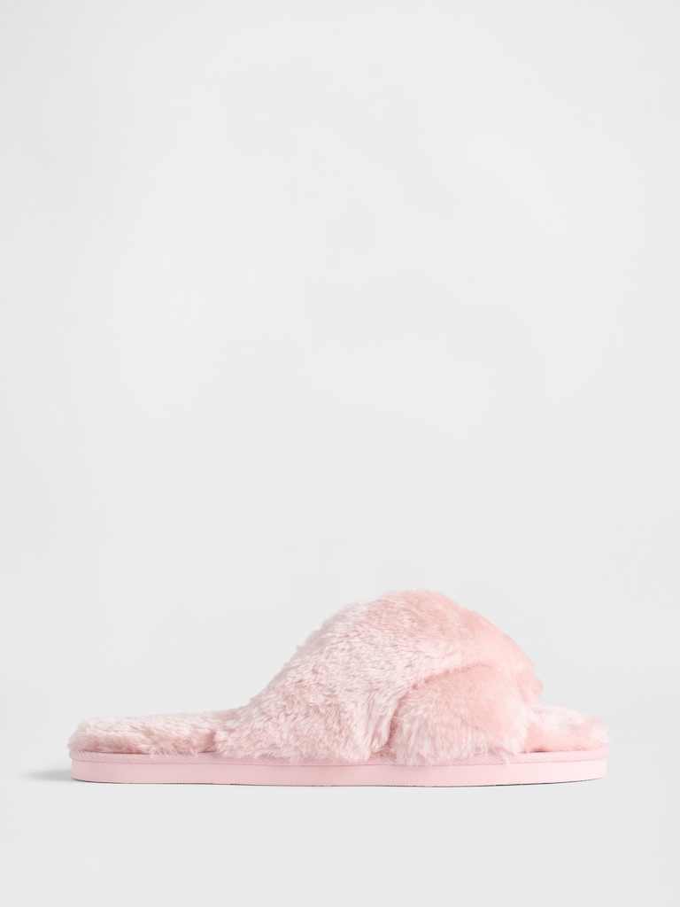 Faux-Fur Slippers