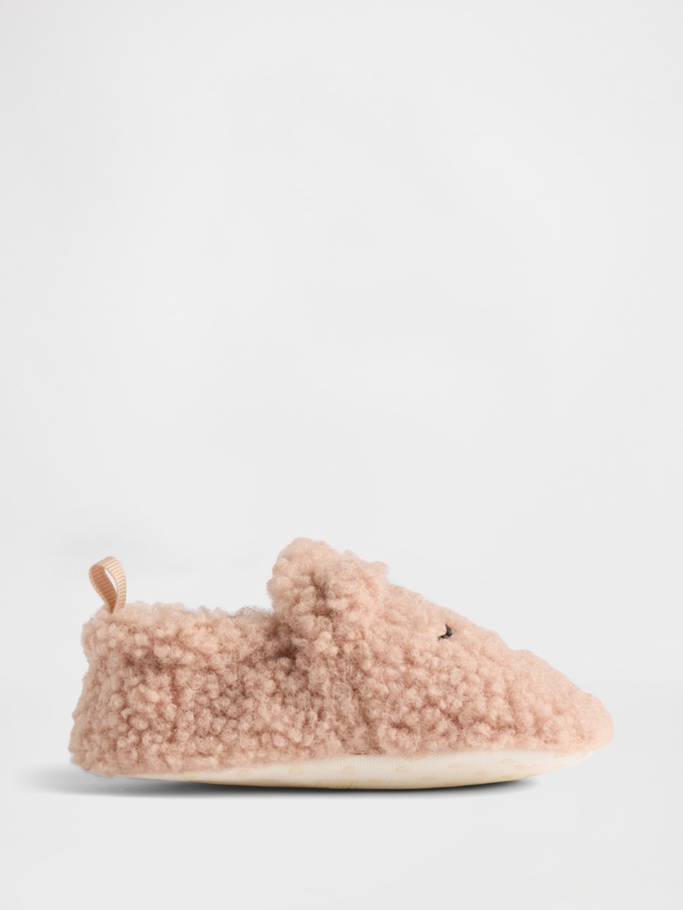 Baby Brannan Bear Sherpa Slippers