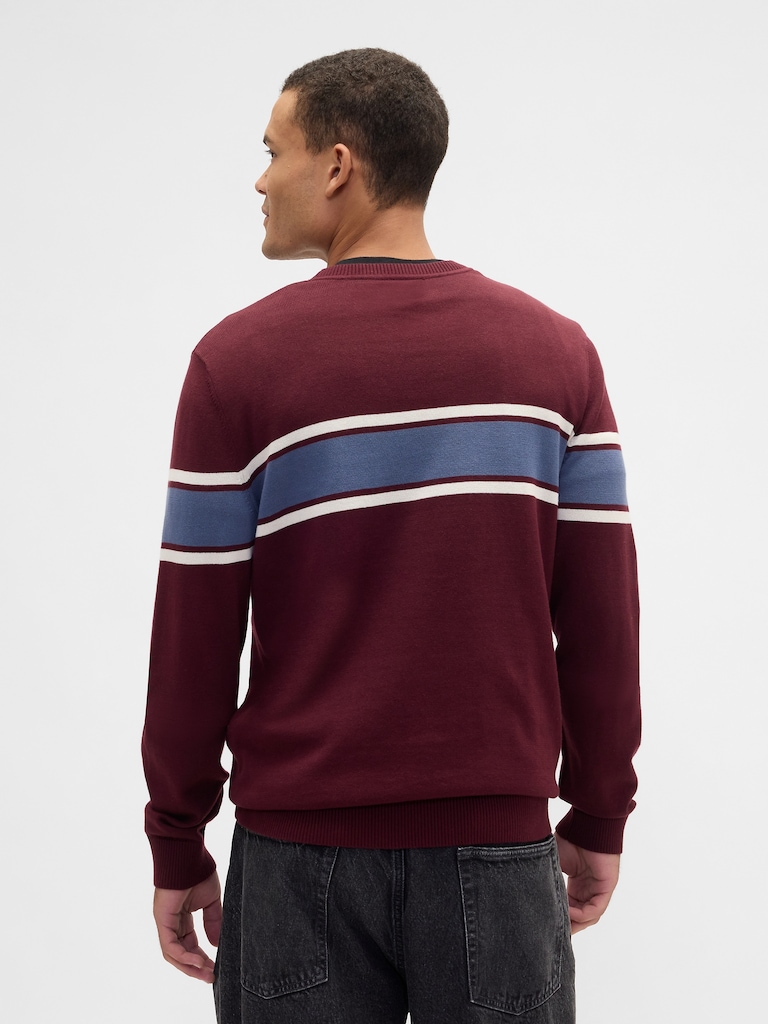Stripe Crewneck Sweater