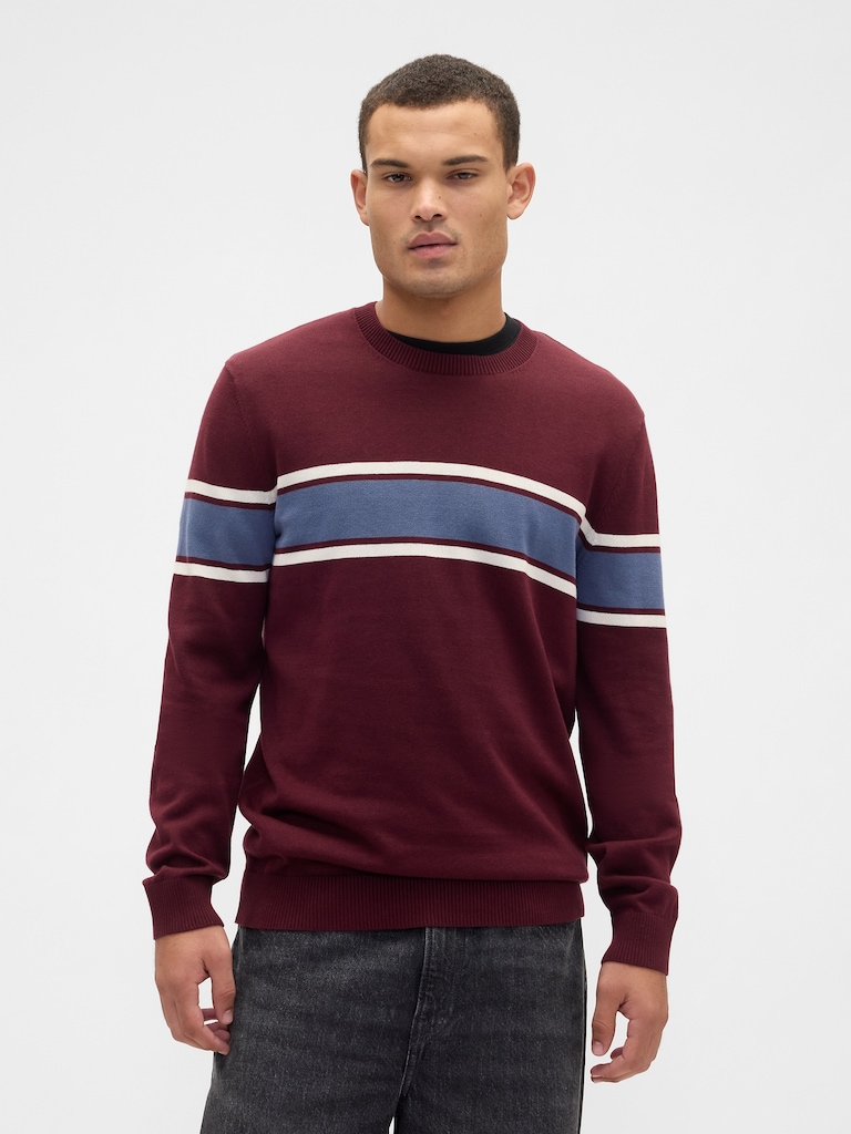 Stripe Crewneck Sweater