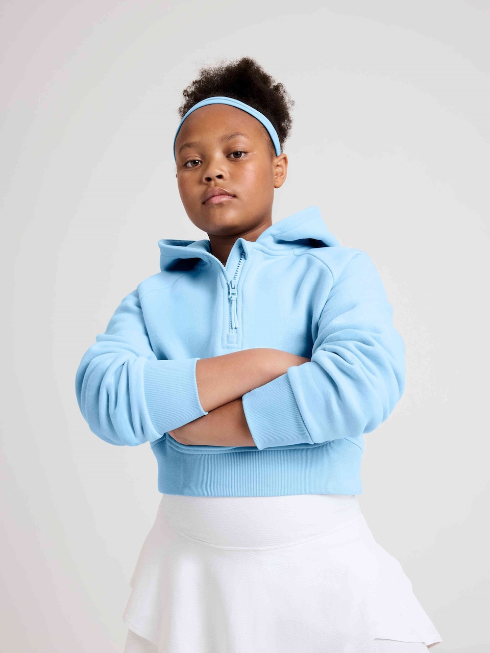 Athleta Girl All Day Half Zip Hoodie