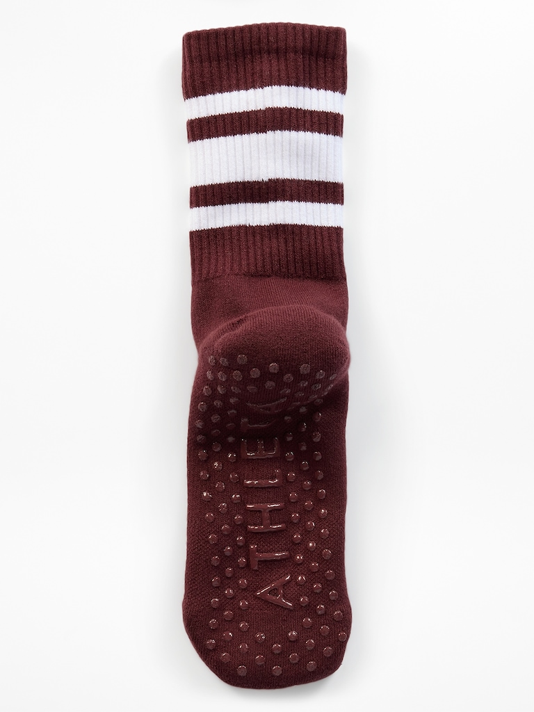 Athleta Pilates Gripper Crew Sock