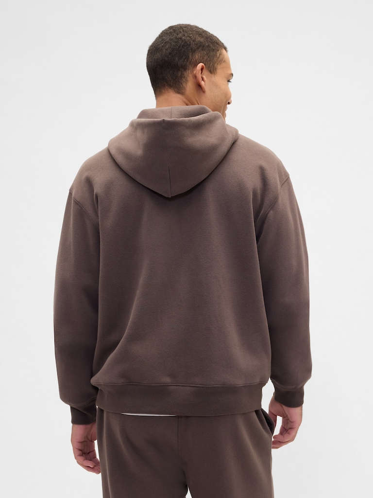 Adult Vintage Soft Oversized Zip Hoodie