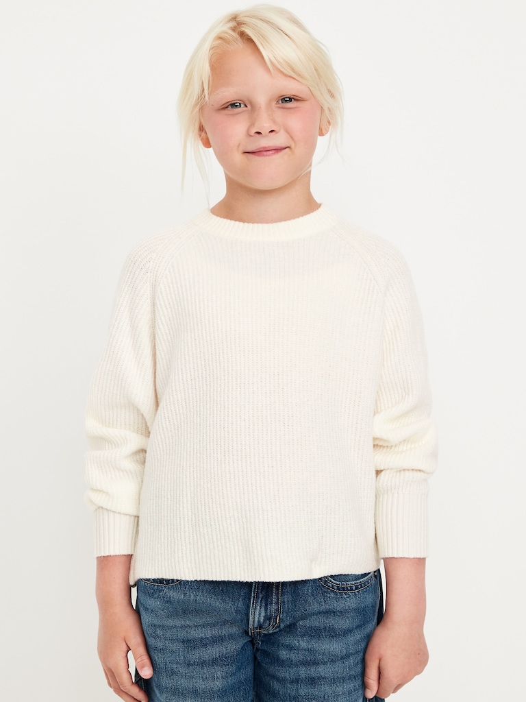 SoSoft Long-Sleeve Ribbed Sweater for Girls