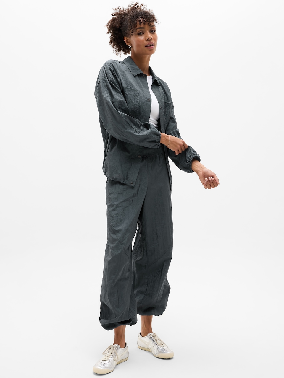 Lunar Sheen Utility Mid Rise Pant