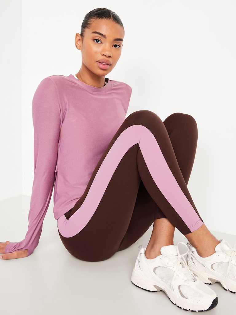 CloudMotion Keyhole Wrap Back Top