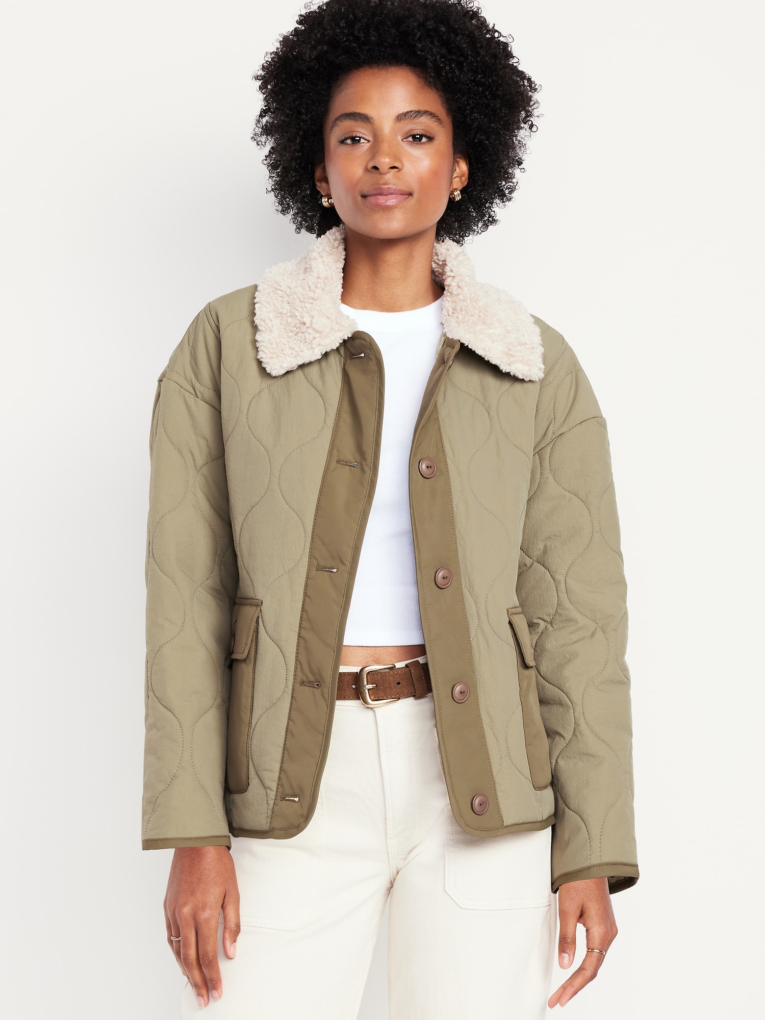 Quilted Nylon Jacket | Old Navy