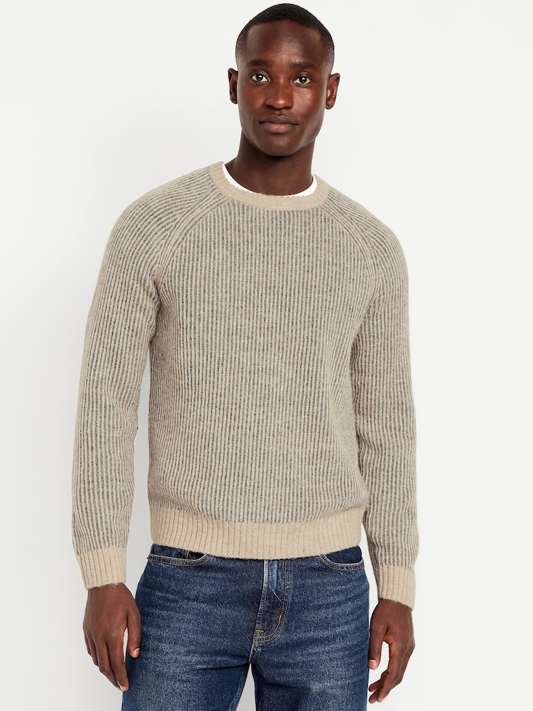 Wool-Blend Crew-Neck Sweater