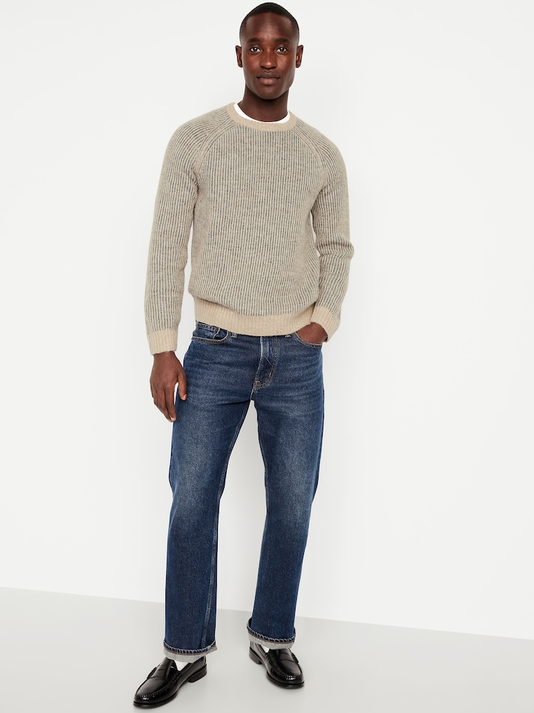 Wool-Blend Crew-Neck Sweater