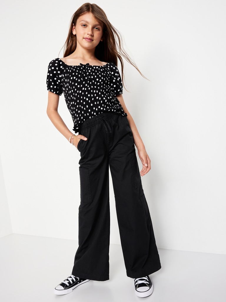 Pull-On Super Baggy Cargo Pants for Girls