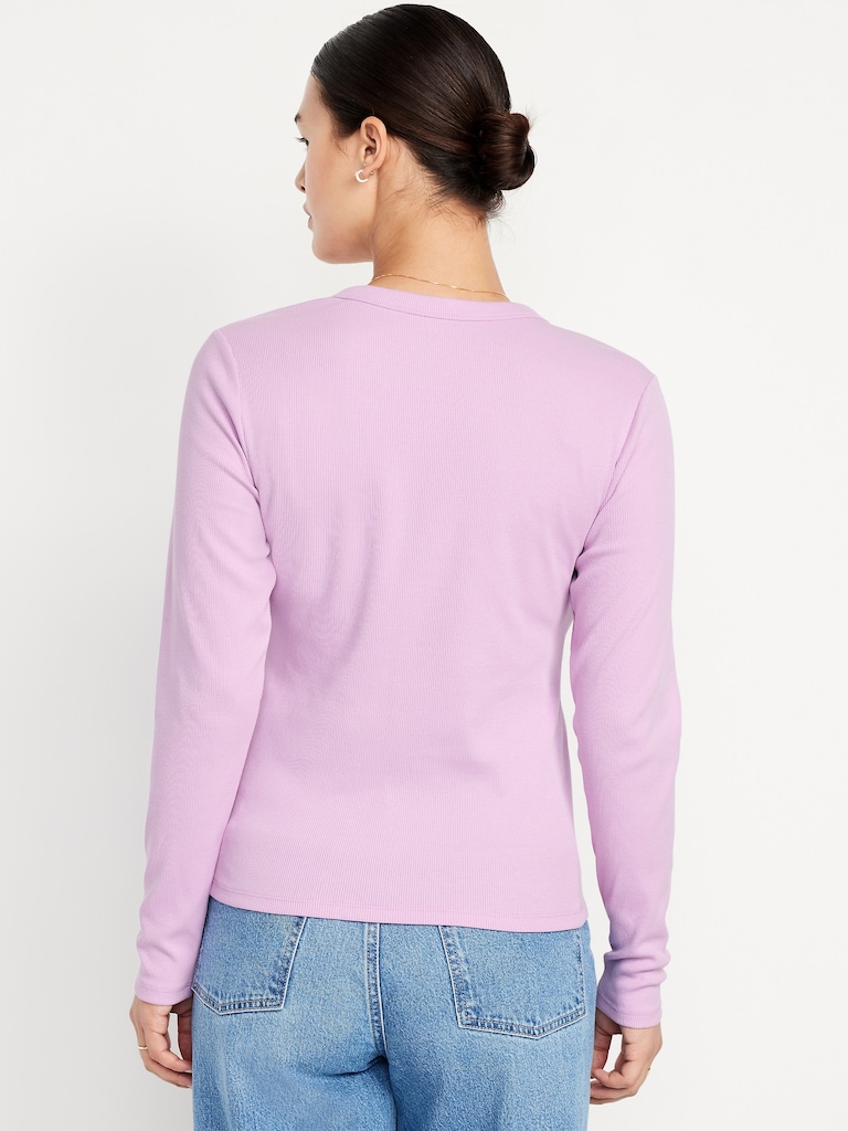 Snug Long-Sleeve Crew-Neck T-Shirt
