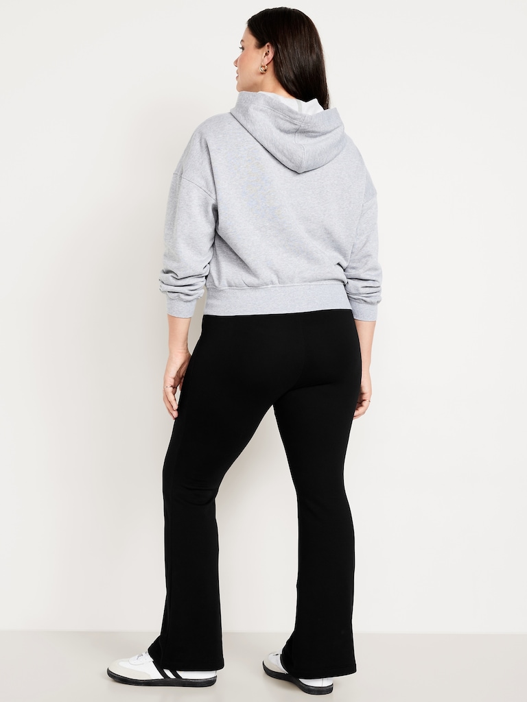 High-Waisted Fleece-Lined Flared Leggings