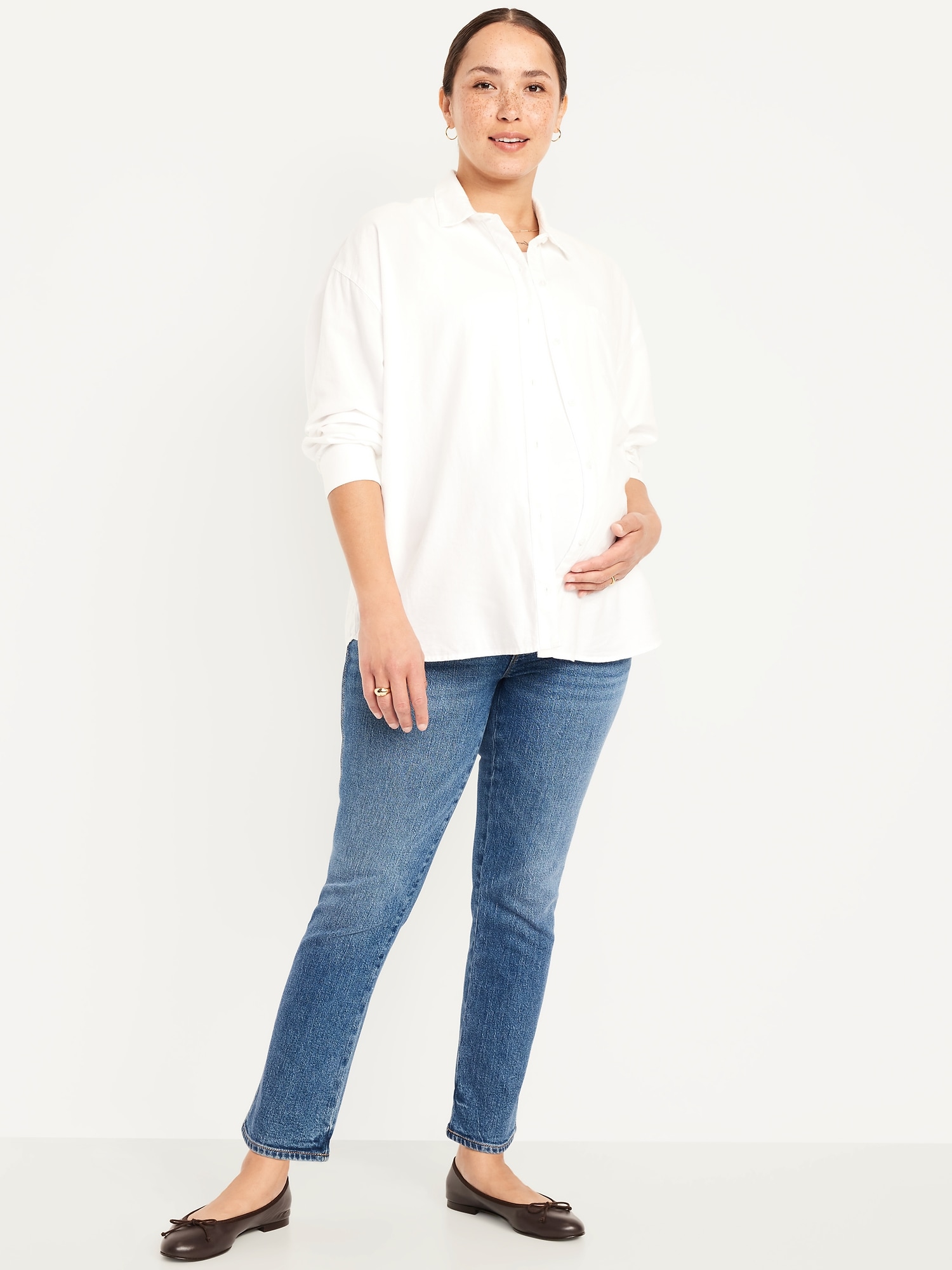Old Navy Maternity Full-Panel Vintage Slim Jeans