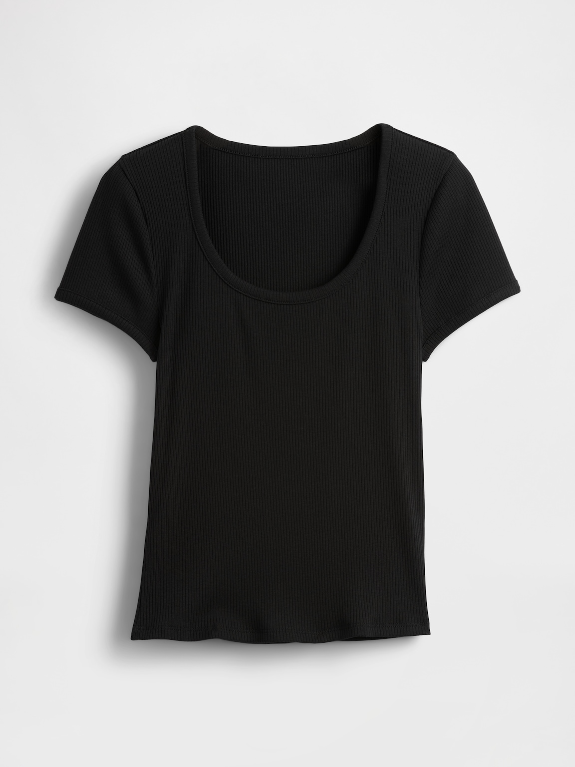 Modern Rib Scoop Crop T-Shirt