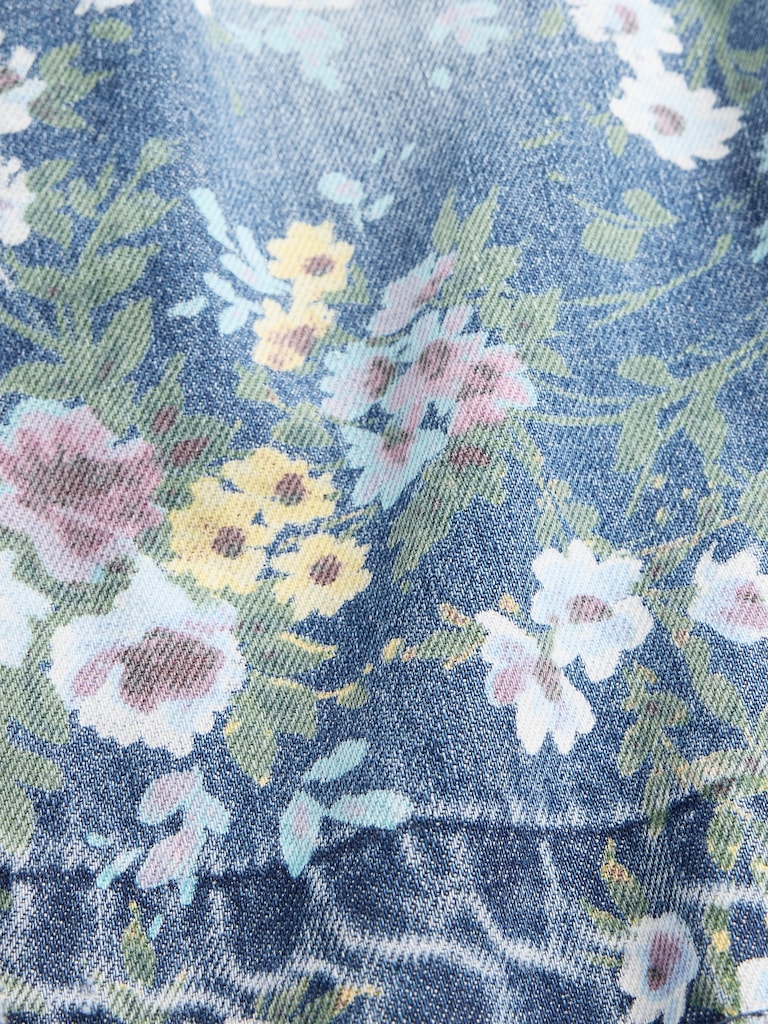 Baby & Toddler Floral Pull-On Baggy Jeans