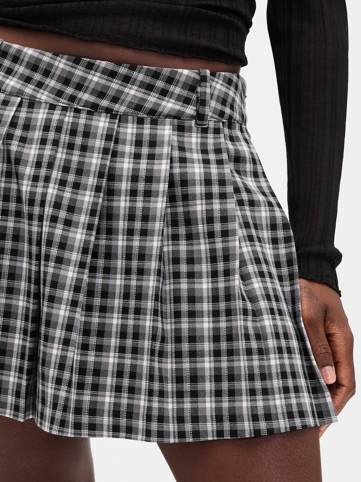 Pleated Mini Skort
