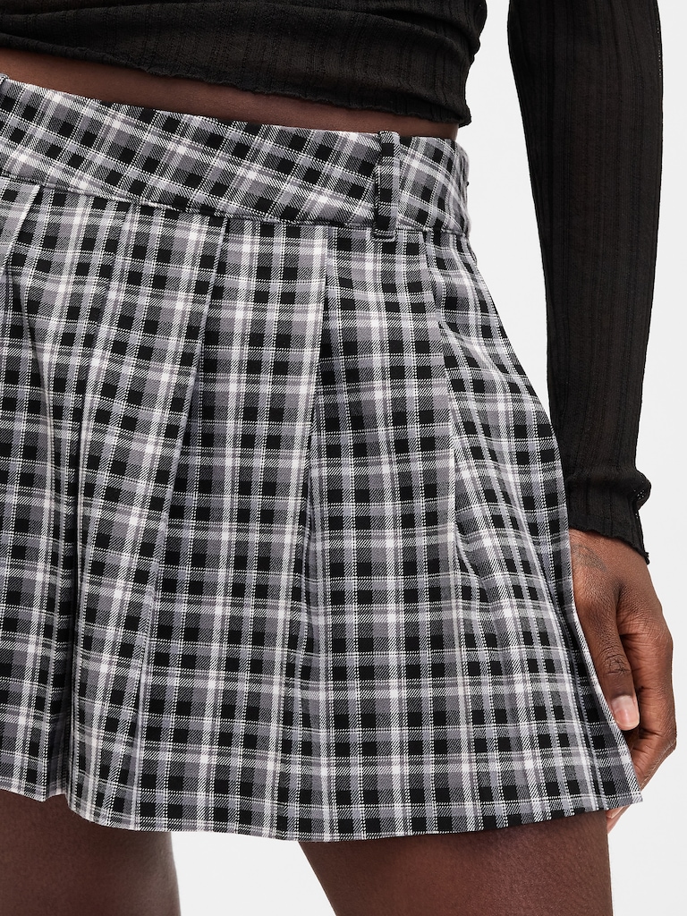 Pleated Mini Skort