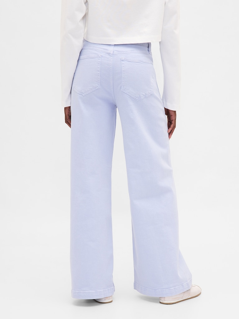 Extra High Rise Stride Wide-Leg Jeans