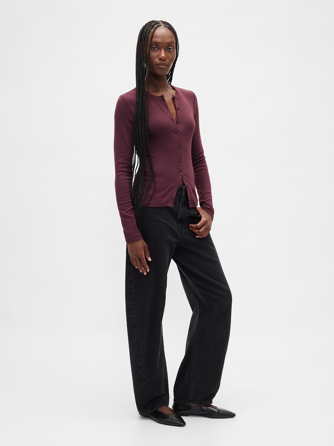 Modern Crewneck Cardigan