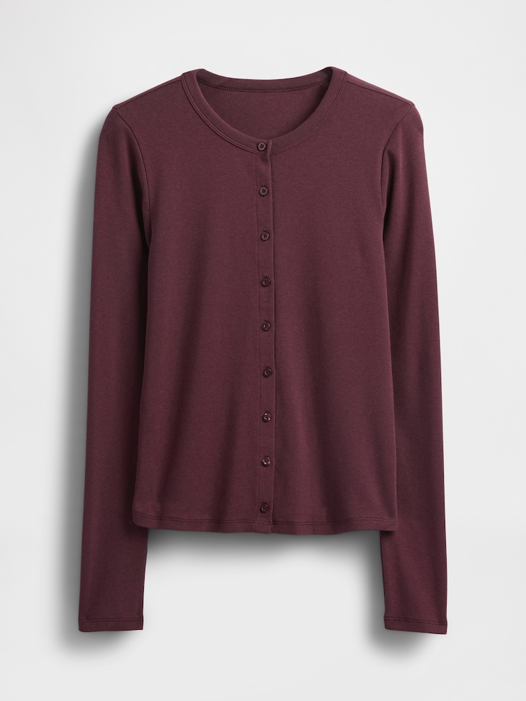 Modern Crewneck Cardigan