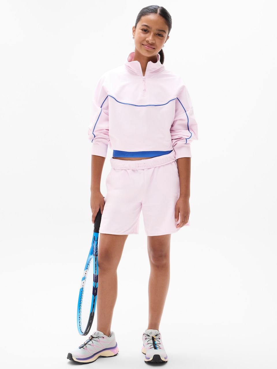 Athleta Girl School Vibes 1/4 Zip Sweatshirt