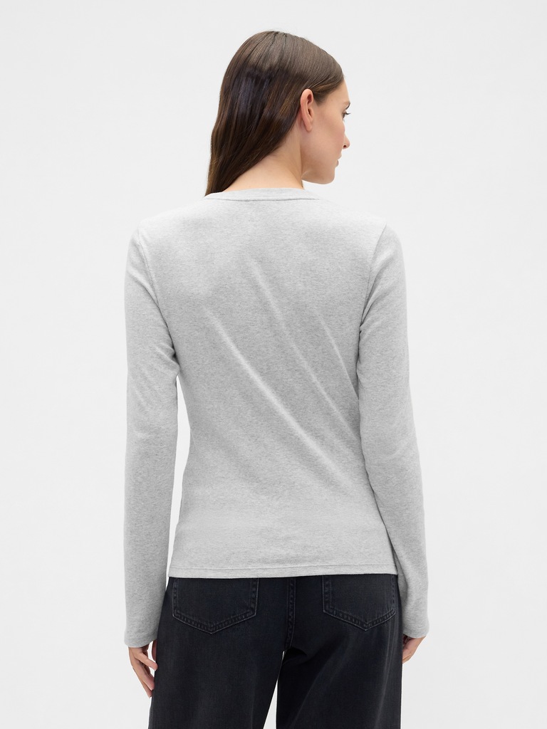 Modern Ribbed Crewneck T-Shirt