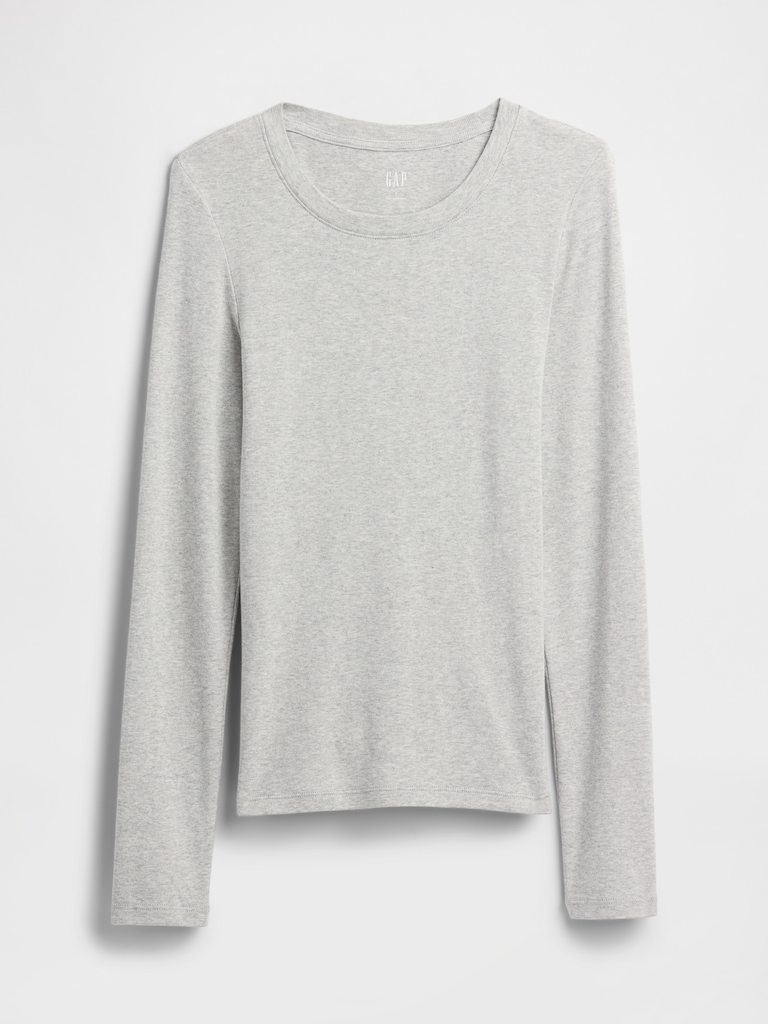 Modern Ribbed Crewneck T-Shirt