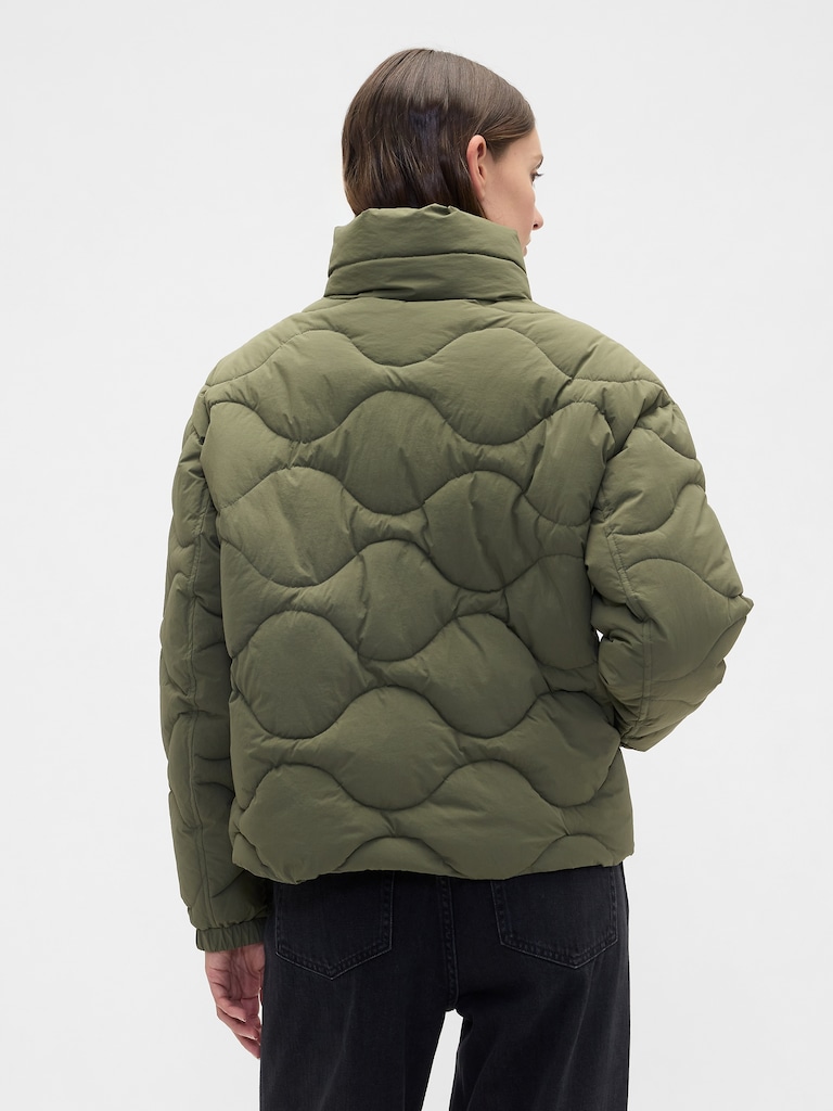 Relaxed Quilted Nylon Jacket