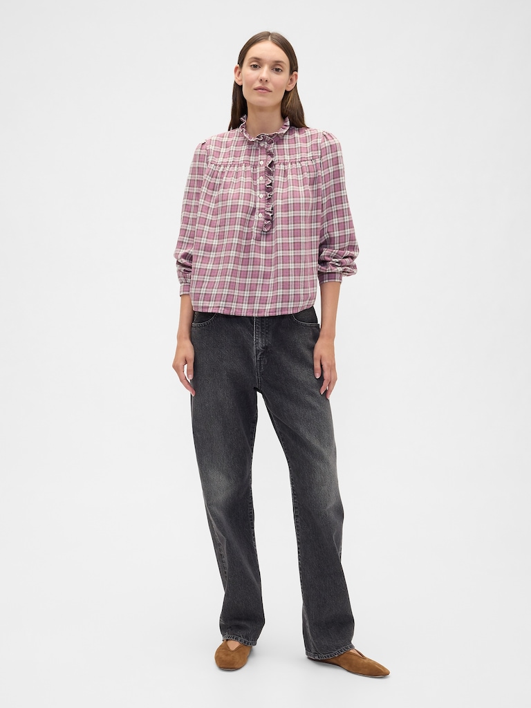 Oversized Ruffle Top