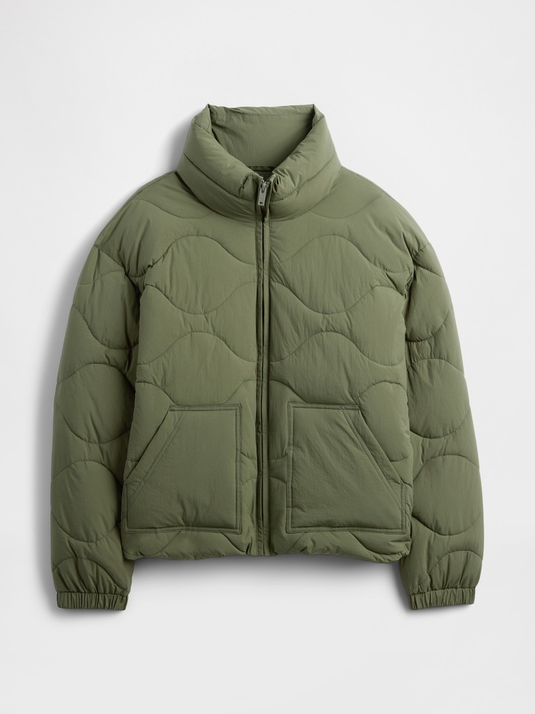 Relaxed Quilted Nylon Jacket