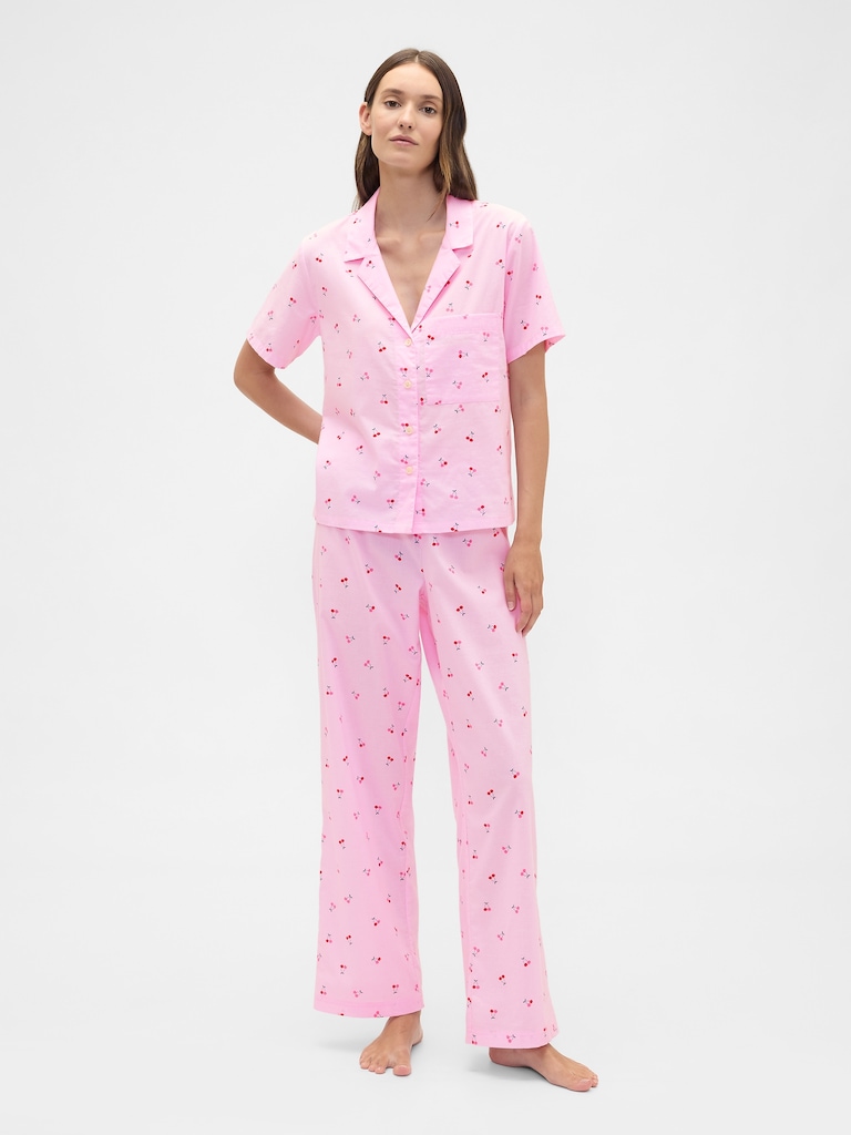 Print Poplin PJ Shirt