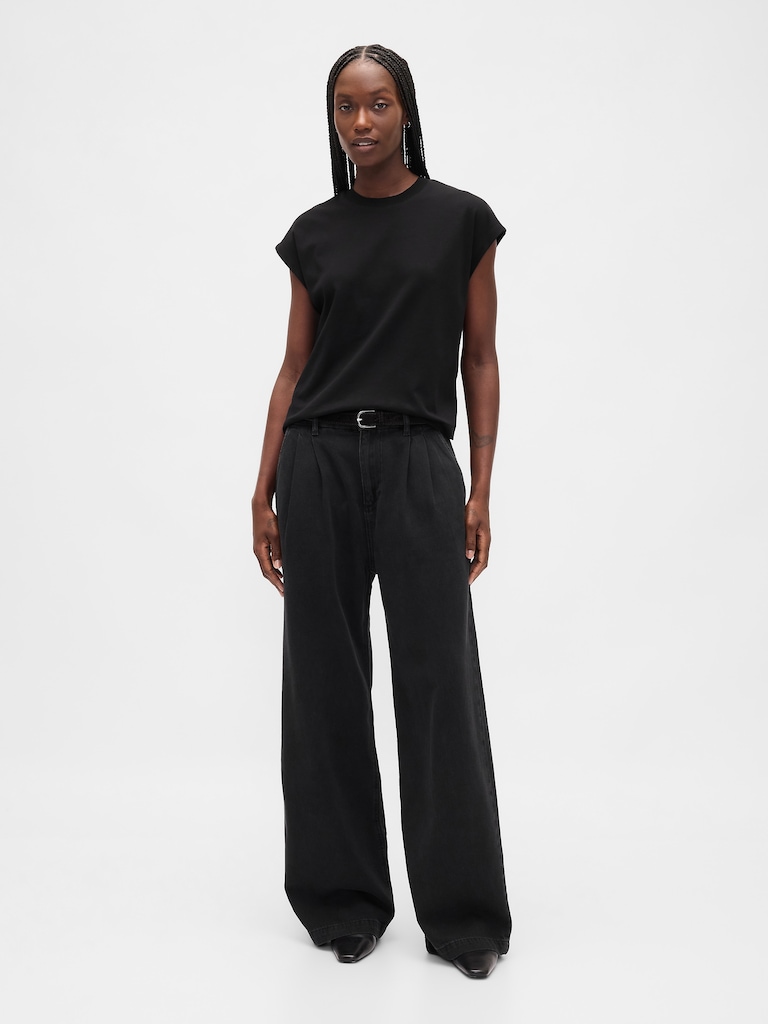 Supima® Cotton Relaxed Crop T-Shirt