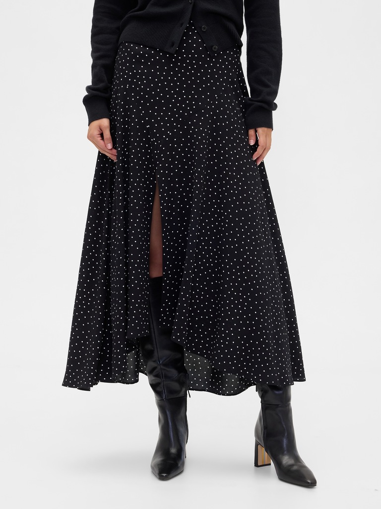 Seamed Midi Skirt
