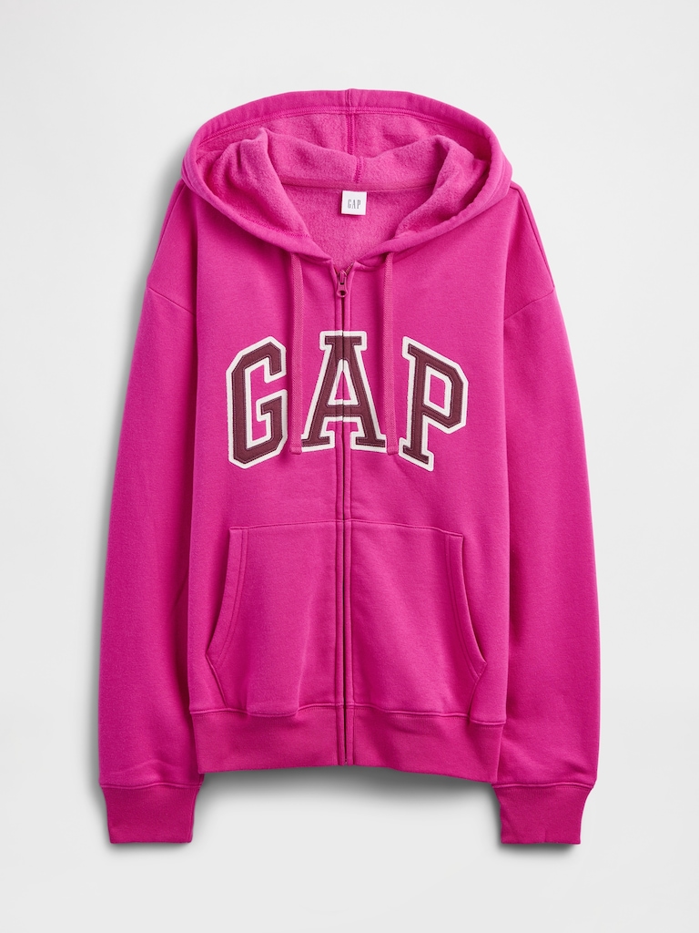 Relaxed Gap Logo Zip Hoodie